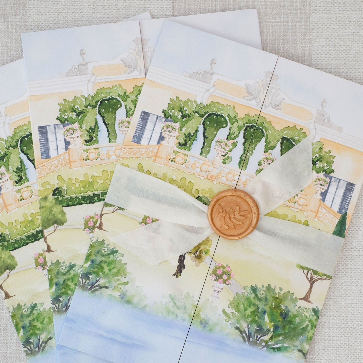 Lake Como Villa Del Balbianello Invitation